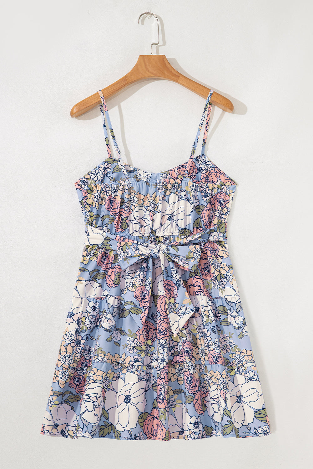 Floral Tiered Mini Dress