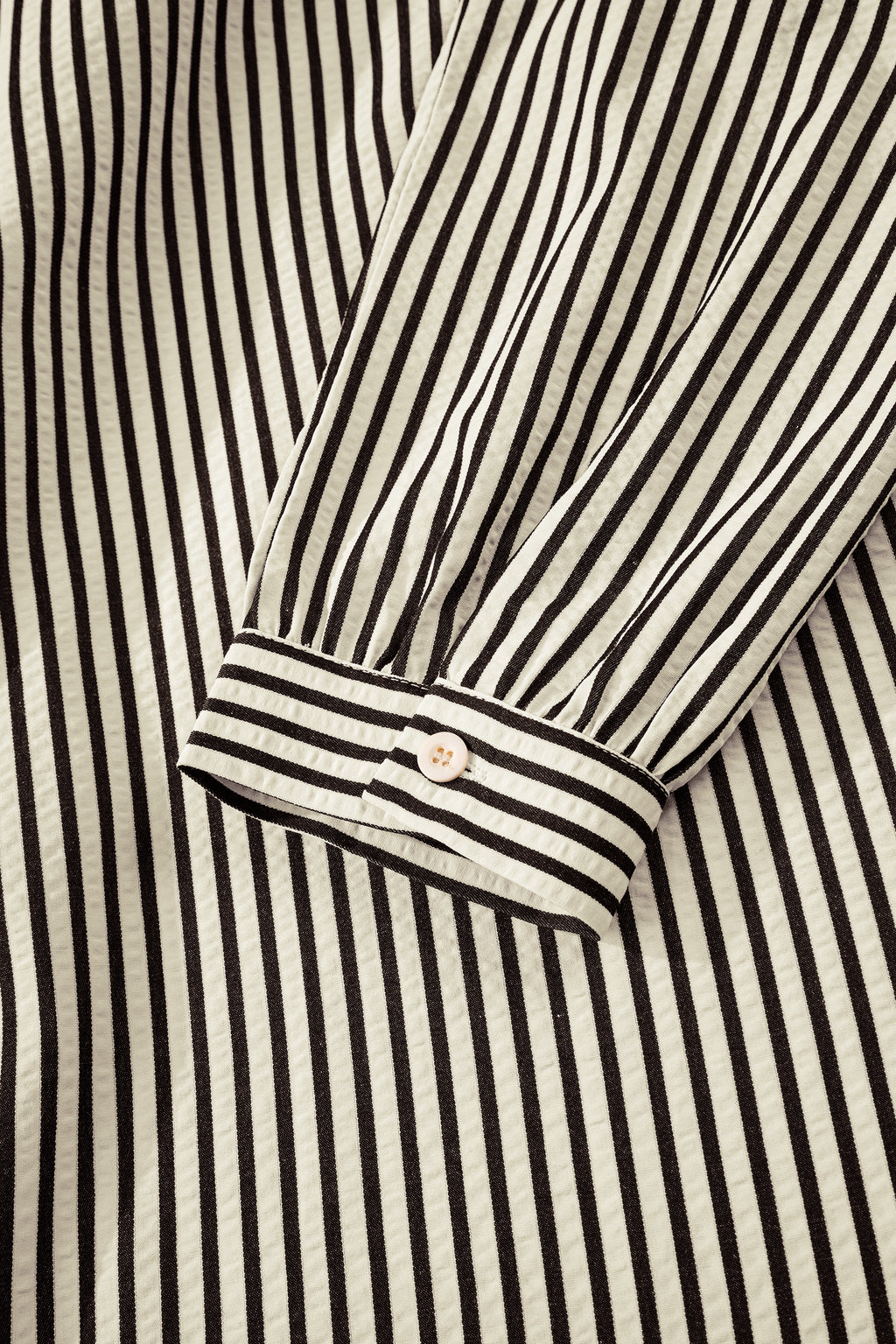 Striped Zip Front Midi Dress