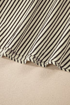 Striped Zip Front Midi Dress