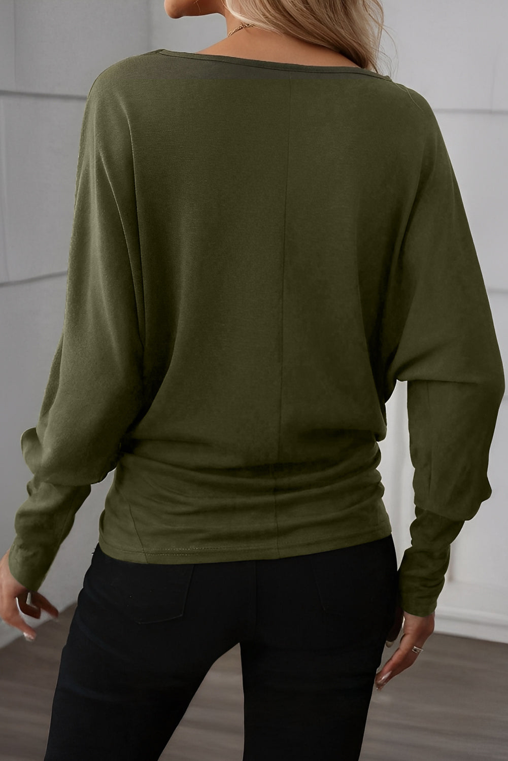 Extended Cuffs Long Sleeve Top