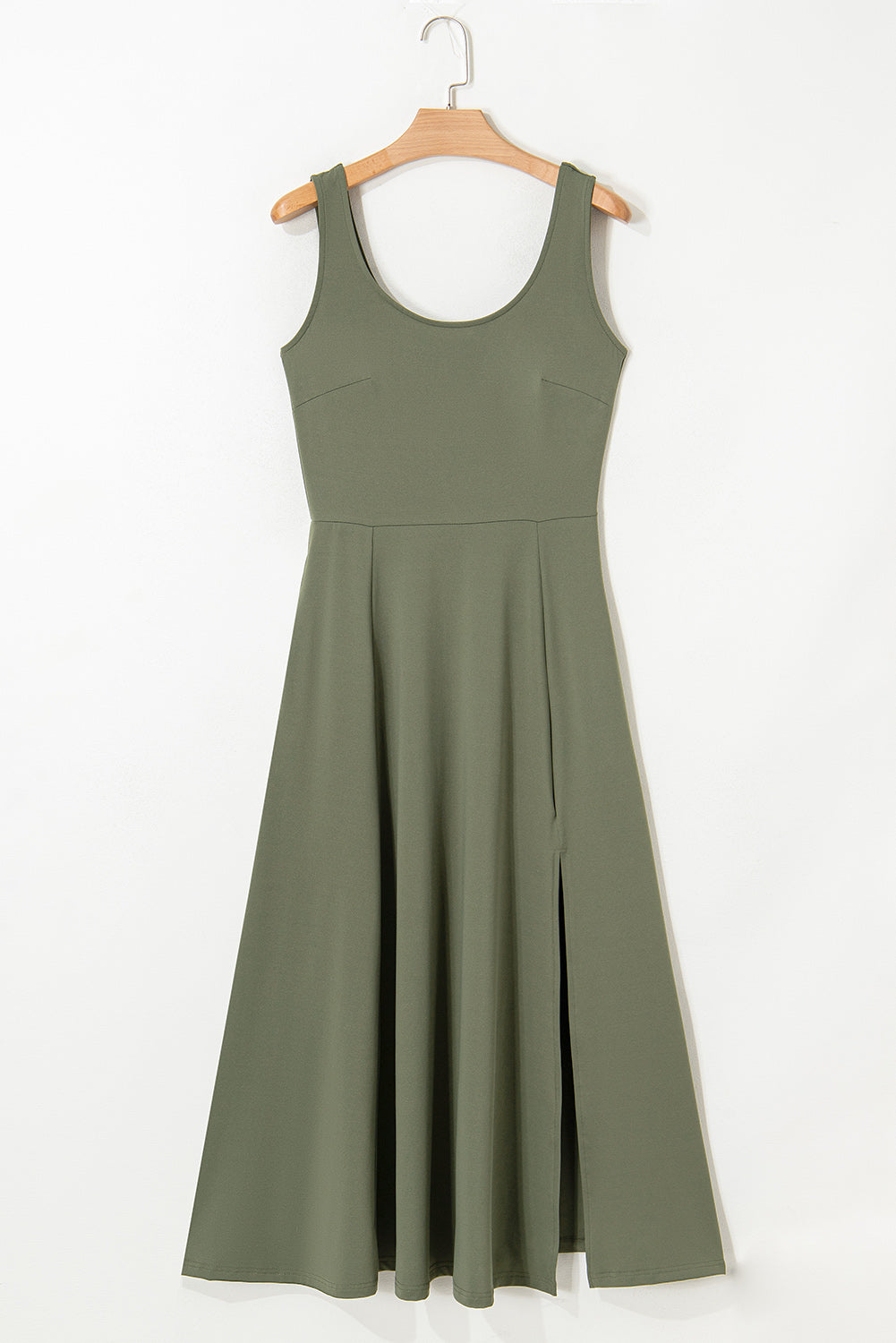 Sleeveless Scoop Neck Midi Dress