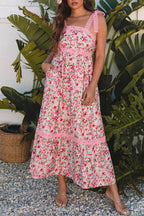 Floral Empire Waist Maxi Dress
