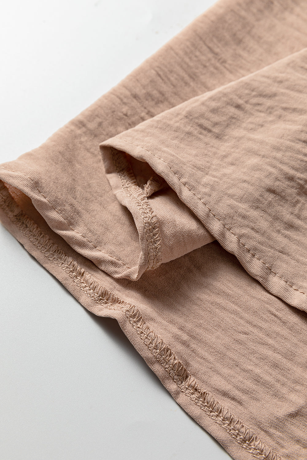 Deep V Neck Smocked Mini Dress