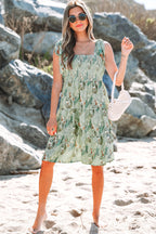 Floral Tiered Ruffle Mini Dress