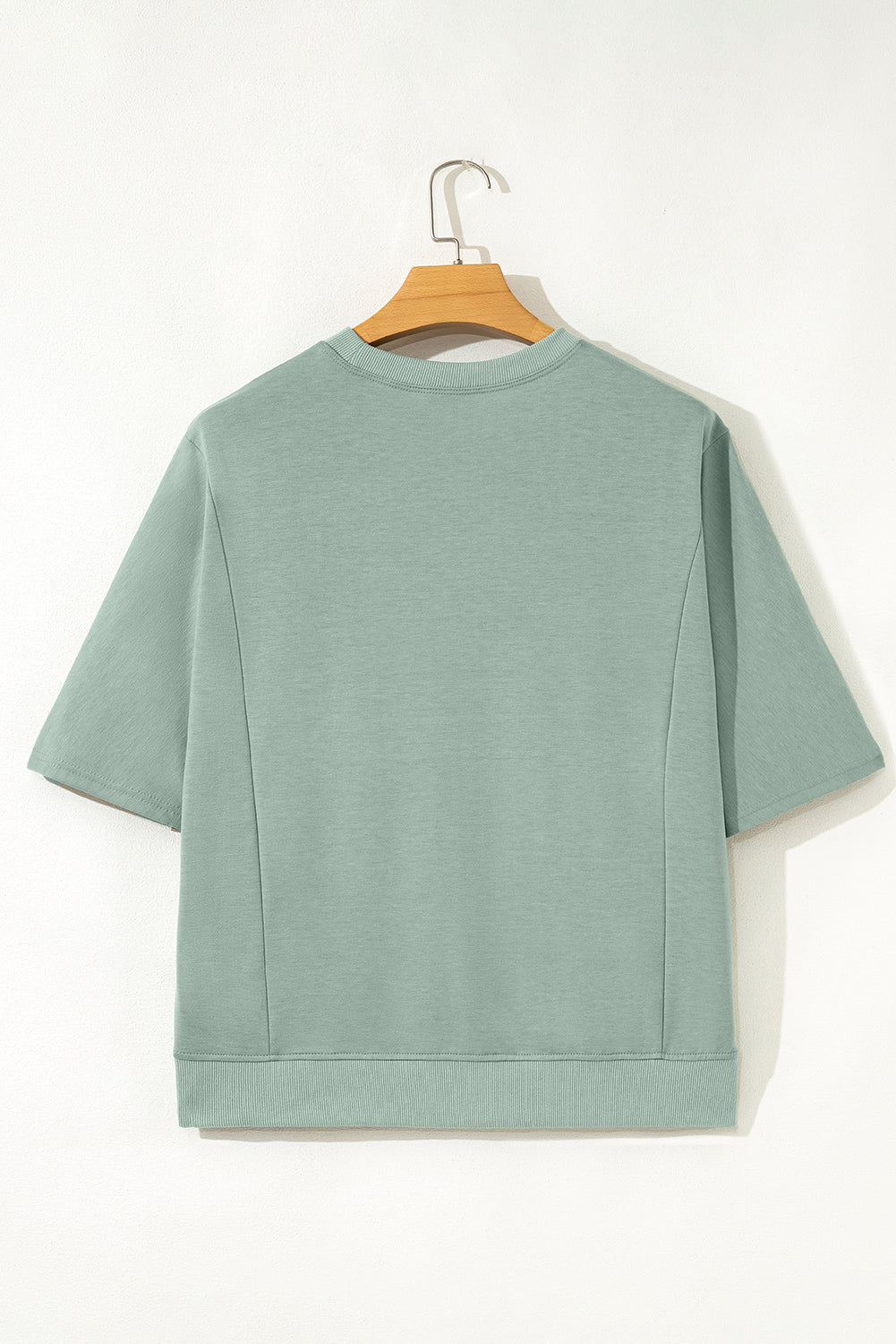 Aqua Floral Patched Tunic Top