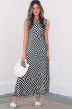Double Printed Reversible Sleeveless Dress