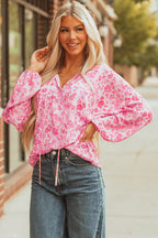 Floral Puff Sleeve Blouse