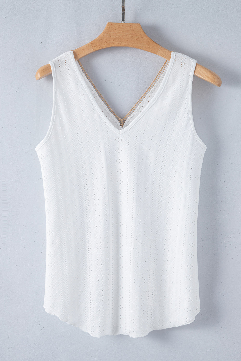 Lace Crochet Splicing Tank Top