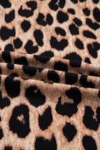 Leopard Print Flowy Midi Dress