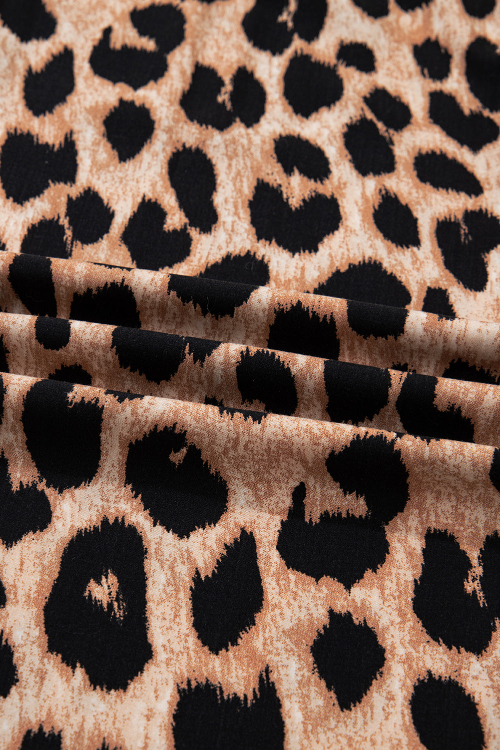 Leopard Print Flowy Midi Dress