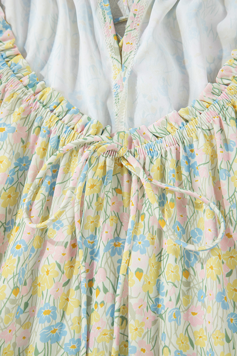 Floral Half Sleeve Short Dress