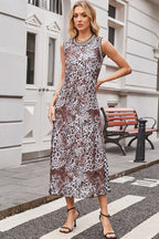 Double Printed Reversible Sleeveless Dress