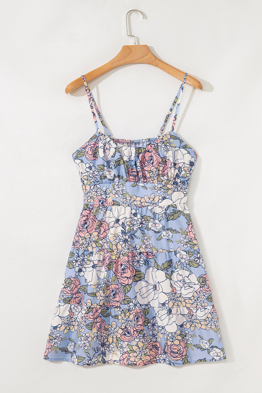 Floral Tiered Mini Dress