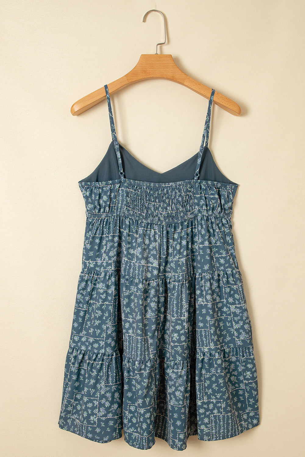 Floral High Waist Flared Dress