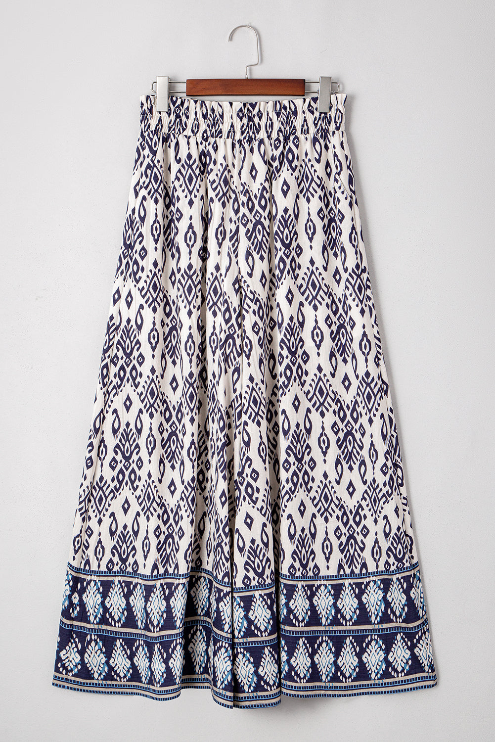 Boho Print High Waist Wide Leg Pants