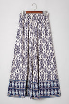 Boho Print High Waist Wide Leg Pants