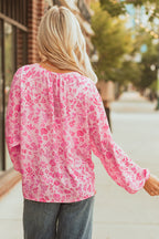 Floral Puff Sleeve Blouse