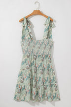 Floral Tiered Ruffle Mini Dress