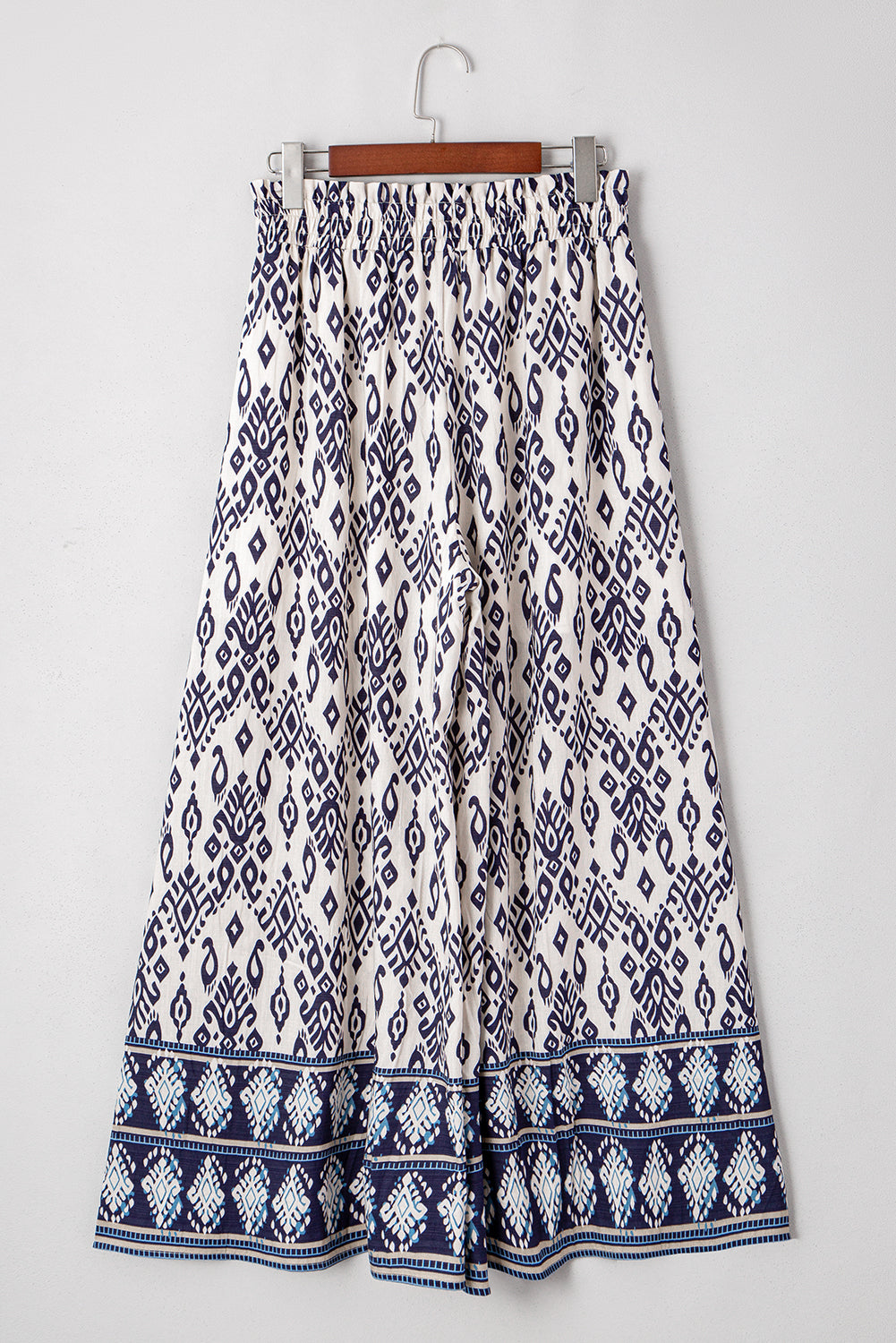 Boho Print High Waist Wide Leg Pants