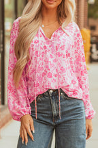 Floral Puff Sleeve Blouse