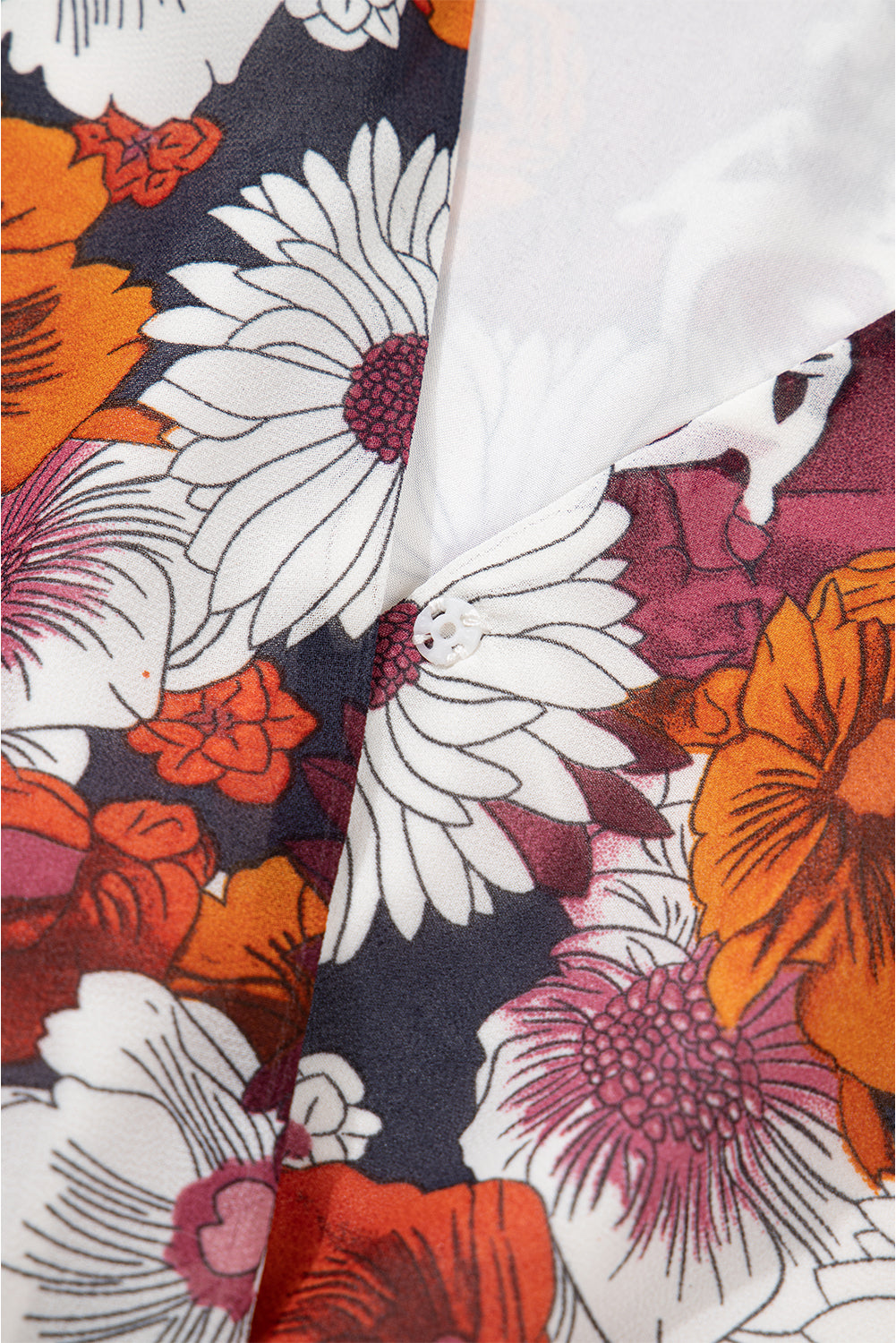 Floral Print Wrap Puff Sleeve Mini Dress