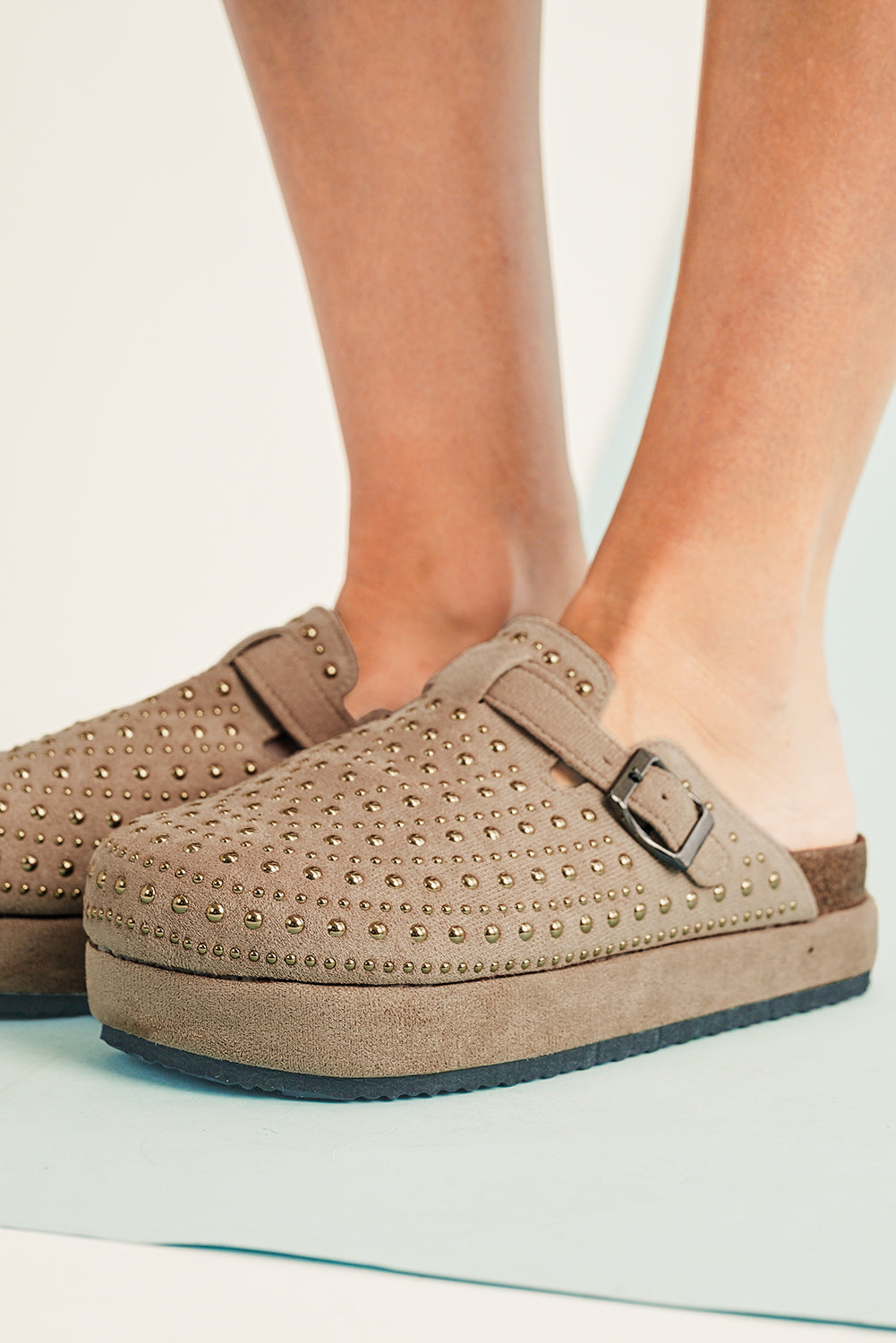 Closed Toe Platform Slippers