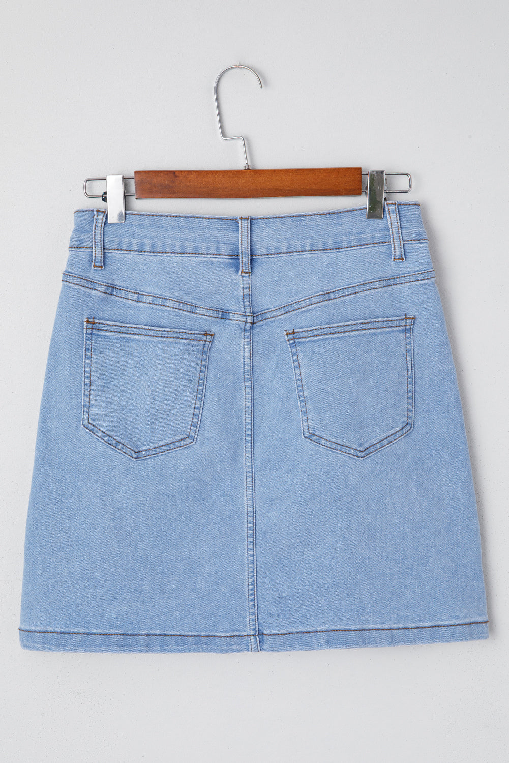 Beau Blue Denim Mini Skirt
