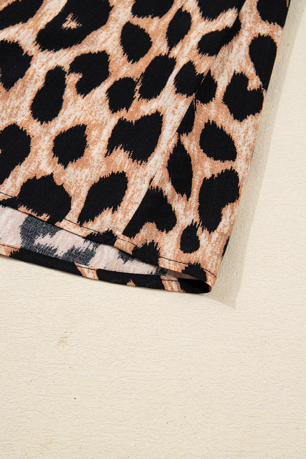 Leopard Print Flowy Midi Dress