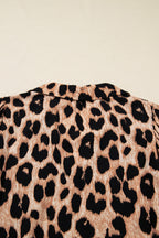 Leopard Print Flowy Midi Dress