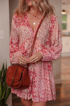 Bohemian Tassel Mini Dress