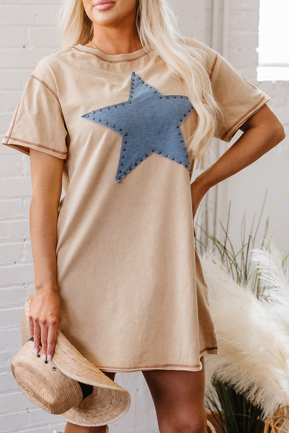 Mineral Wash T Shirt Dress